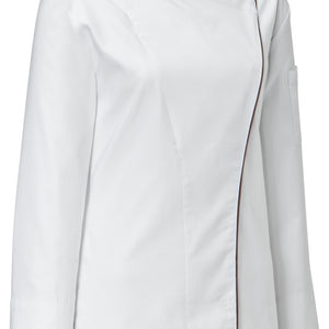 bluza kucharska damska Delight; Kleidergröße 48; biały/taupe