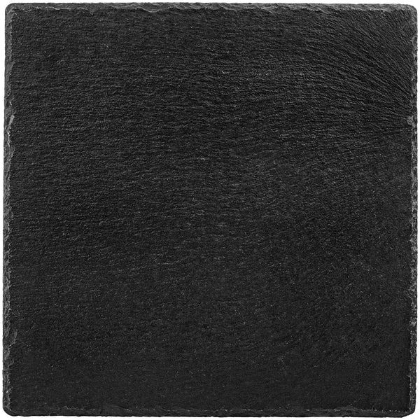 taca z łupka naturalnego Patara kwadratowa bez uchwytu; 35x35x0.5 cm (DxSxW); czarny; kwadrat; 2 sztuka / opakowanie