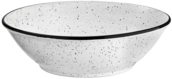 miska Fungio stożkowa; 480ml, 16.5x4.8 cm (ØxW); biały/czarny; stożkowy; 6 sztuka / opakowanie