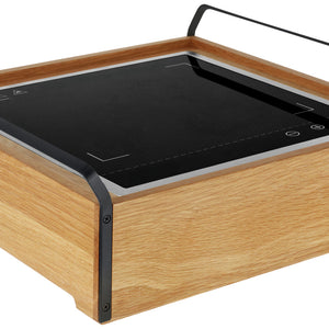 stacja podgrzewająca Esino GN 2/3 z płytą grzewczą; 44.6x44.6x12.5 cm (DxSxW); brązowy/czarny; kwadrat