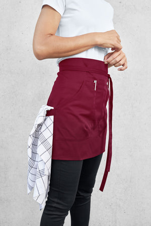 Schürze Gabo 45x80 cm (LxB); 45x80 cm (DxS); bordo