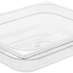 pojemnik GN Trigno 44958; Größe GN 1/2, 4000ml, 32.5x26.5x6.5 cm (DxSxG); transparentny
