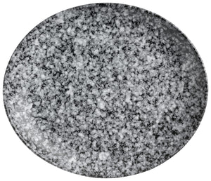 talerz płaski Mamaro organiczny; 31x26.5x3.5 cm (DxSxW); czarny/biały; organiczny; 3 sztuka / opakowanie