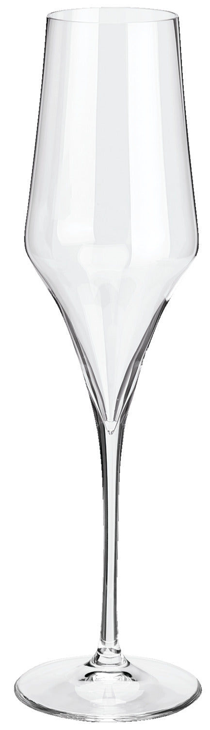 kieliszek do szampana Society; 220ml, 4.3x24.2 cm (ØxW); transparentny; 6 sztuka / opakowanie