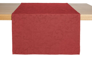 bieżnik Biella; 40x130 cm (SxD); burgund; prostokątny