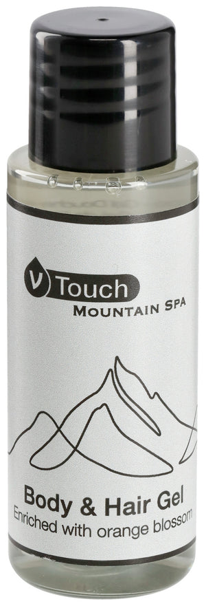 Duschgel & Shampoo V-Touch Mountain Spa 2 in 1; 30 ml; transparentny; 210 sztuka / opakowanie