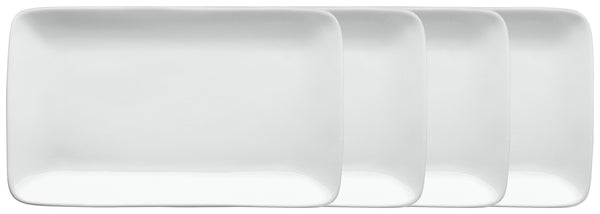 półmisek Damaskus prostokątny; 31x19x2.5 cm (DxSxW); biały; prostokątny; 4 sztuka / opakowanie