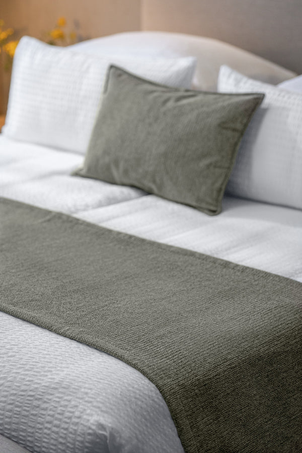 Bettläufer Maella wasserabweisend; 60x160 cm (SxD); szary