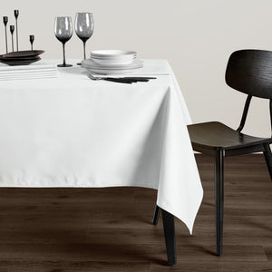 obrus Palermo kwadratowy EL QW; 130x170 cm (SxD); biały; prostokątny; 10 sztuka / opakowanie