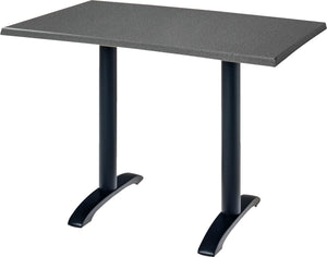 blat Topalit prostokątny; 110x70 cm (DxS); grafit; prostokątny