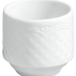 kieliszek do jajka Zürich; 4.8x4.5 cm (ØxW); biały; 6 sztuka / opakowanie