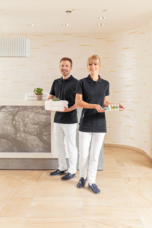 koszulka polo damska Cato Comfort; Kleidergröße XS; czarny