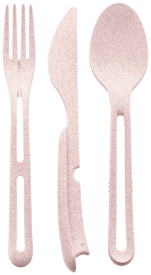 zestaw sztućców wielokrotnego użytku KLikk; 4.8 cm (D); różowy; 6 sztuka / opakowanie