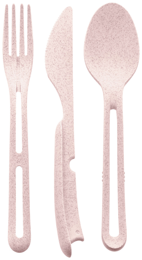 zestaw sztućców wielokrotnego użytku KLikk; 4.8 cm (D); różowy; 6 sztuka / opakowanie