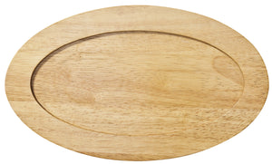 podstawka drewniana Pegosi tradycyjny; 34x20 cm (DxS); brązowy; owalny