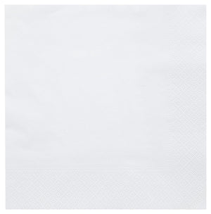Papierserviette 2-lagig; 39x39 cm (SxD); biały; 100 sztuka / opakowanie