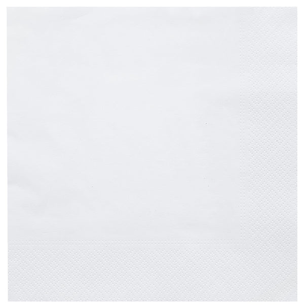 Papierserviette 2-lagig; 39x39 cm (SxD); biały; 100 sztuka / opakowanie
