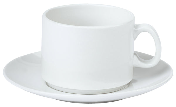 spodek do filiżanki do kawy Coupe; 15.5 cm (Ø); biały; okrągły; 6 sztuka / opakowanie