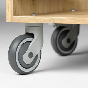 Tablett-Abräumwagen Baristo; 52x59x166 cm (SxGxW); dziki dąb