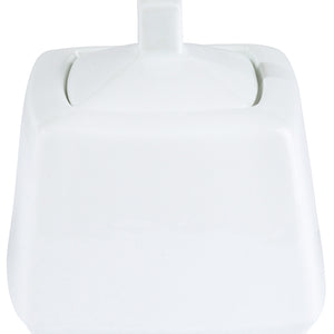 cukiernica Jazz z pokrywką; 350ml, 9.8x9.8x9.8 cm (DxSxW); biały; kwadrat; 4 sztuka / opakowanie