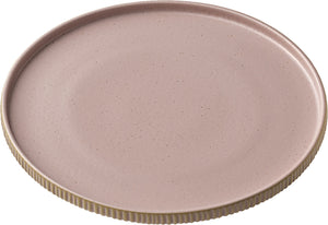 Teller flach Nara hoher Rand Relief; 27x2.5 cm (ØxW); rosé; okrągły; 6 sztuka / opakowanie