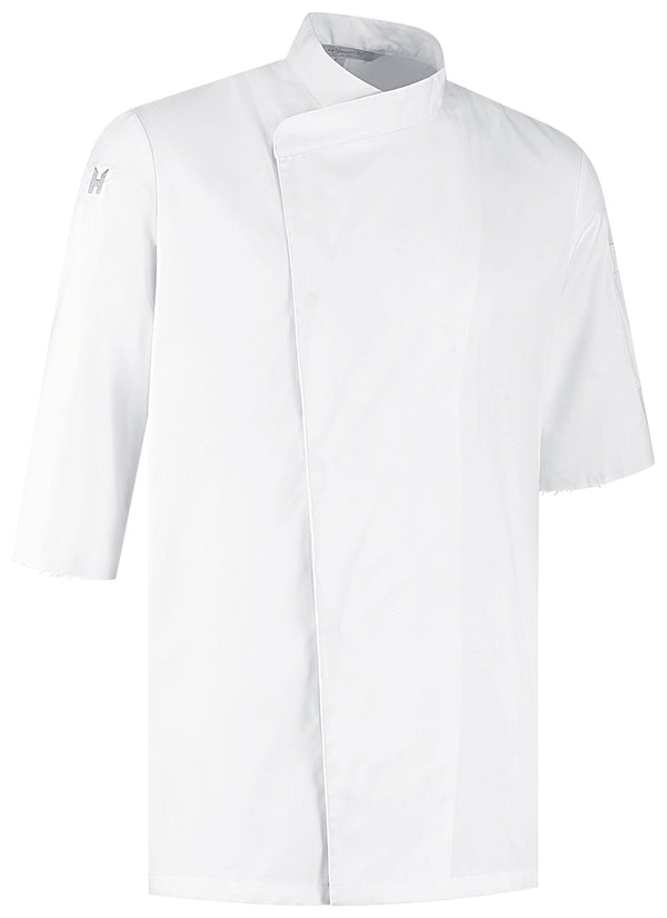 Herrenkochjacke Bastien; Kleidergröße M; biały