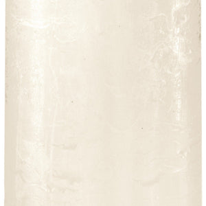 świeca rustykalna Garland (6.8x13 cm); 6.8x13 cm (ØxW); biały; okrągły; 6 sztuka / opakowanie