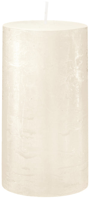 świeca rustykalna Garland (6.8x13 cm); 6.8x13 cm (ØxW); biały; okrągły; 6 sztuka / opakowanie