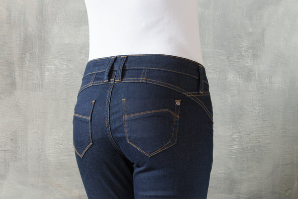 dżinsy damskie Dover denim; Kleidergröße 46; niebieski