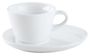 spodek do filiżanki do espresso Rio; 11.3x9x1.6 cm (DxSxW); biały; owalny; 6 sztuka / opakowanie