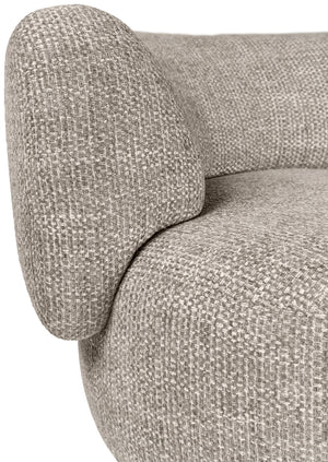 Loungesessel Tesilo 3-Sitzer; 90x86x75 cm (SxGxW); siedzisko taupe