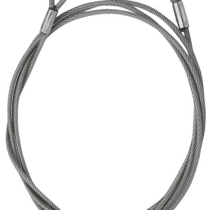 linka stalowa; 600x0.6 cm (DxØ); srebro