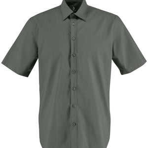 Hemd Kurzarm Porter Regular Fit; Kleidergröße 41/42; ciemny szary