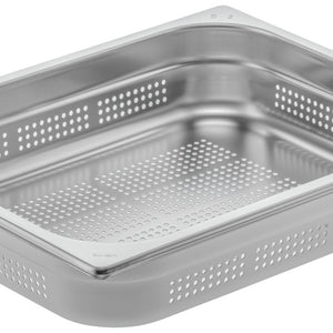 pojemnik GN Premium perforowana 1/2; Größe GN 1/2, 4000ml, 32.5x26.5x6.5 cm (DxSxG); srebro