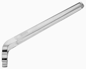 Grillzange gebogen; 33.9x5x6 cm (DxSxW); srebro