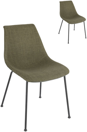 Stuhl Velaro Sitzfläche Stoff; 49x62x81 cm (SxGxW); siedzisko oliwka