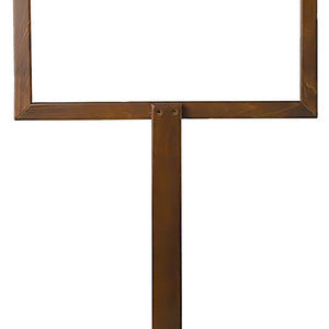 ścianka ochronna higieniczna Amillo; 100x70x155 cm (SxGxW); tytoń bejcowany