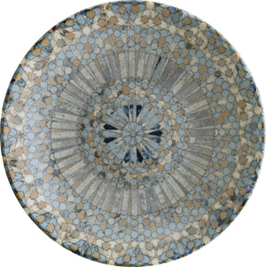 talerz głęboki Luca Mosaic; 1000ml, 23x4 cm (ØxW); pomarańczowy/ciemny niebieski/jasny niebieski/żółty/biały; okrągły; 6 sztuka / opakowanie
