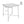 Outdoor Tisch Sentra quadratisch; 70x70x76 cm (DxSxW); czarny; kwadrat