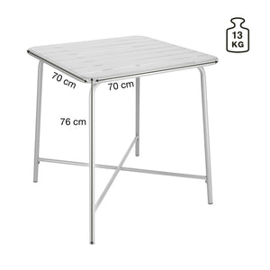 Outdoor Tisch Sentra quadratisch; 70x70x76 cm (DxSxW); czarny; kwadrat