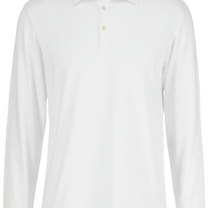 Poloshirt Herren Langarm Malme Regular Fit; Kleidergröße XL; biały