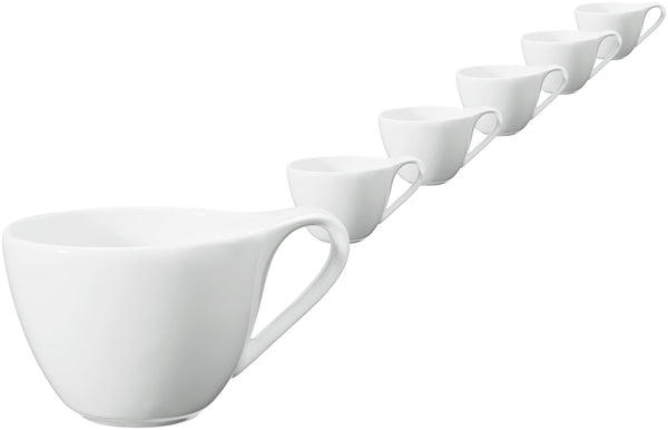 filiżanka do kawy Pallais; 200ml, 8.7x6.7 cm (ØxW); biały; okrągły; 6 sztuka / opakowanie