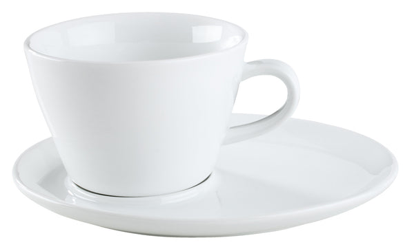 spodek do filiżanki do kawy Rio; 16x12.5x1.8 cm (DxSxW); biały; owalny; 6 sztuka / opakowanie