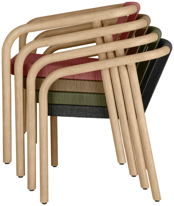 Outdoor-Stuhl Kando; 58x58x75 cm (SxGxW); siedzisko antracyt