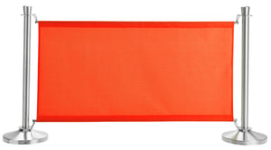 drążek oddzielający; 143x2x2 cm (DxWxØ); srebro