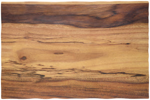 półmisek Grenada bez rantu; 43x28.5x1 cm (DxSxW); akacja brąz; prostokątny; 6 sztuka / opakowanie