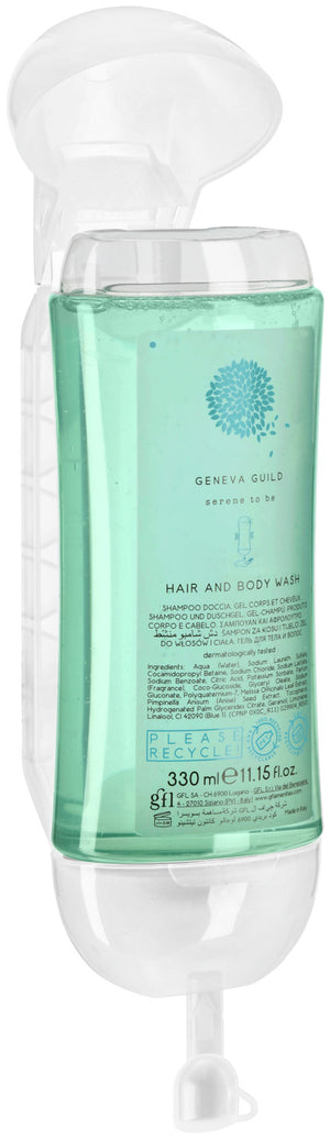 Shampoo & Duschgel Geneva Guild im Spendersystem; 330 ml; niebieski; 24 sztuka / opakowanie