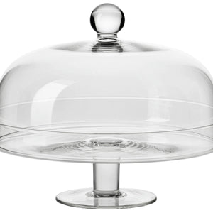 klosz Elite z paterą; 26x26.5 cm (ØxW); transparentny