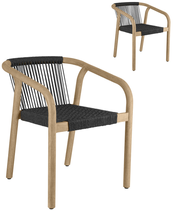 Outdoor-Stuhl Kando; 58x58x75 cm (SxGxW); siedzisko antracyt