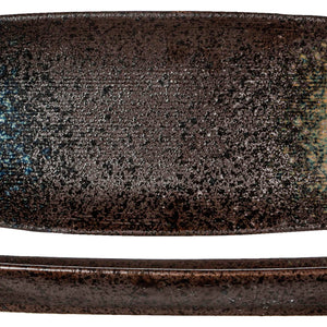 półmisek Black yoru prostokątny; 33x12x3 cm (DxSxW); czarny/niebieski; 3 sztuka / opakowanie